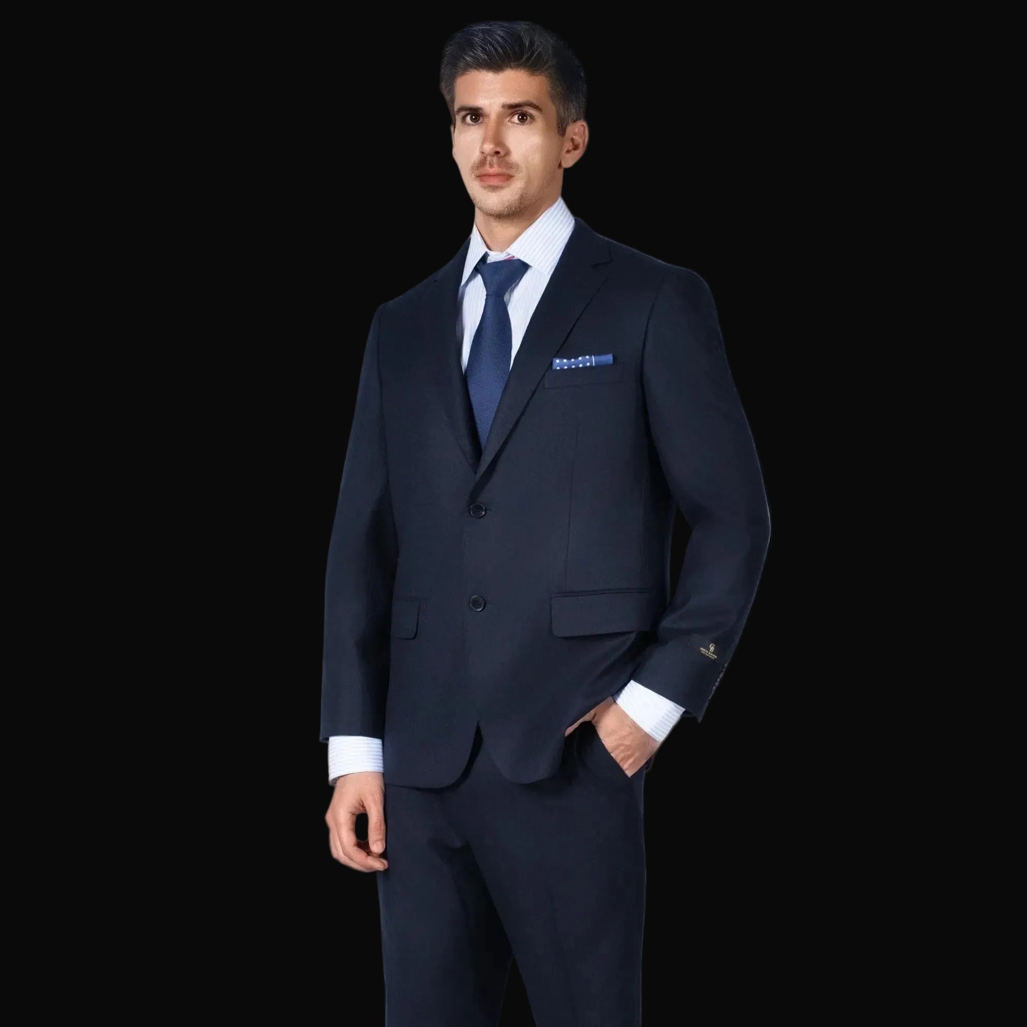 Navy wool  Suit