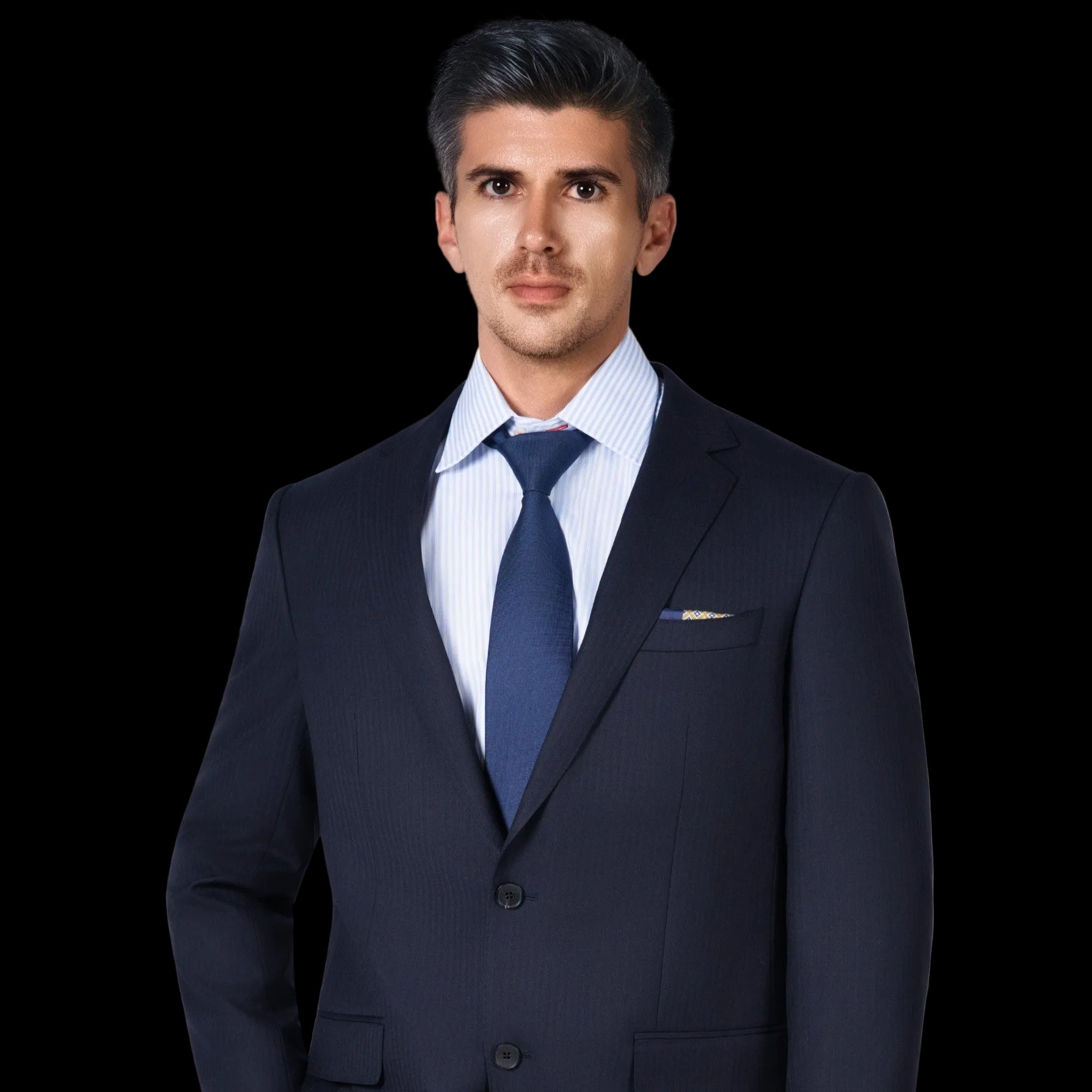 Midnight Navy  wool  Suit