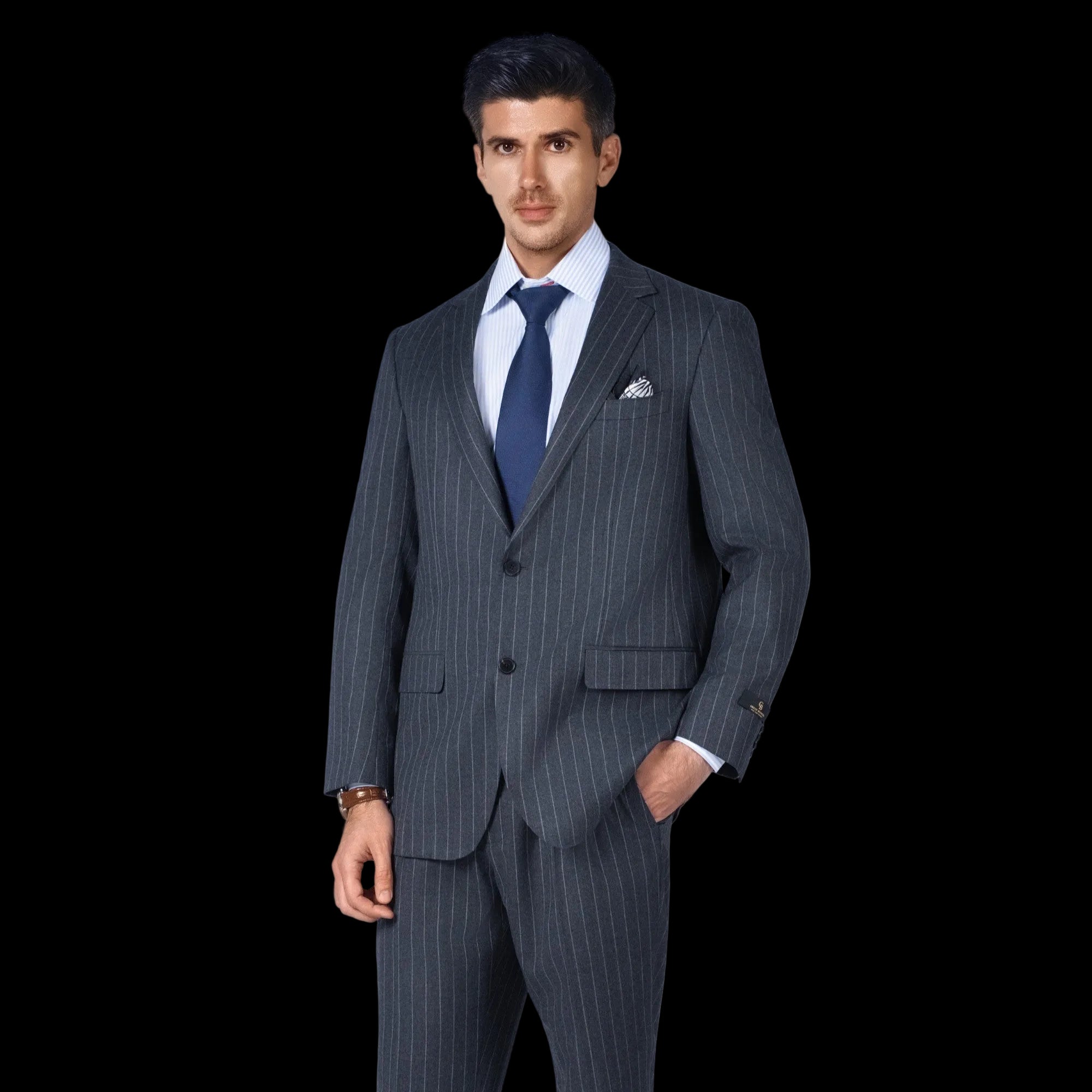 Chalk Stripe wool  Suit